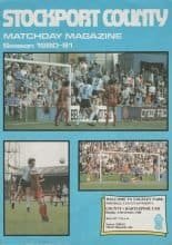 Stockport County v Hartlepool United 27-Oct-1980