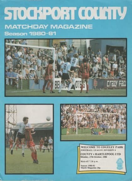 Stockport County v Hartlepool United 27-Oct-1980