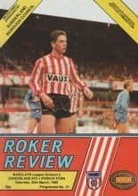 Sunderland v Ipswich Town 25-Mar-1989