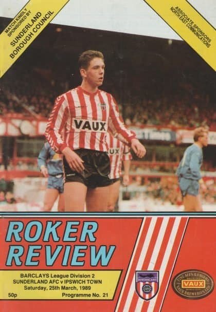 Sunderland v Ipswich Town 25-Mar-1989