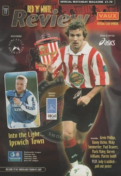 Sunderland v Ipswich Town 28-Feb-1998