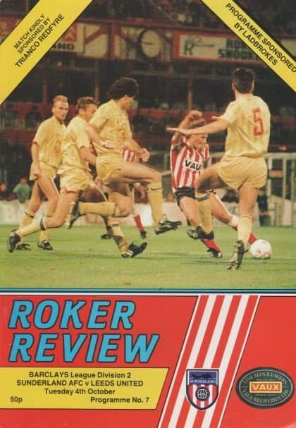 Sunderland v Leeds United 04-Oct-1988