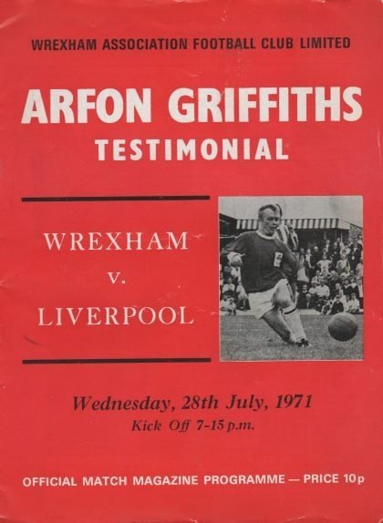 Wrexham v Liverpool 28-Jul-1971