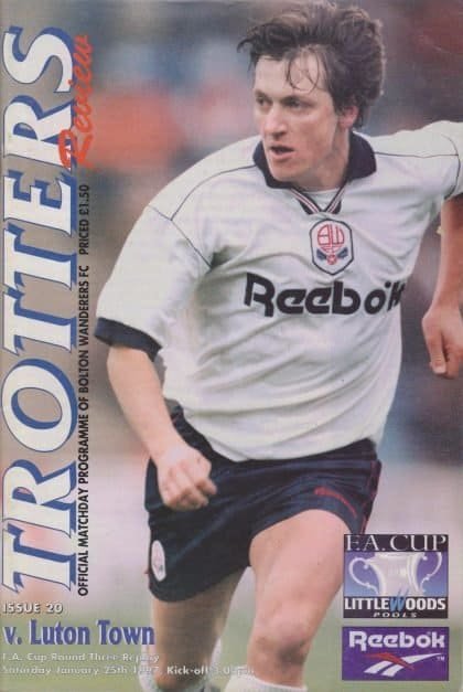 Bolton Wanderers v Luton Town  25-Jan-1997