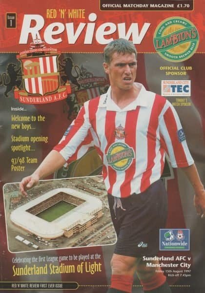 Sunderland v Manchester City 15-Aug-1997