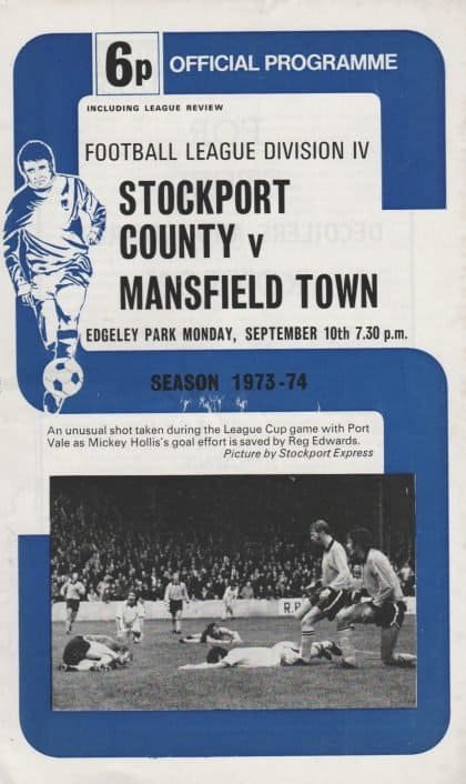 Stockport County v Mansfield Town 10-Sep-1973