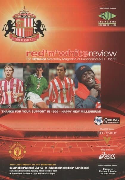 Sunderland v Manchester United 28-Dec-1999