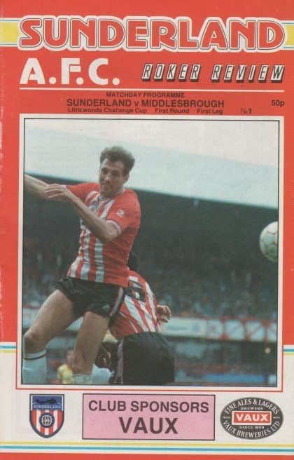 Sunderland v Middlesbrough  18-Aug-1988