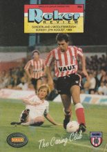 Sunderland v Middlesbrough 27-Aug-1989
