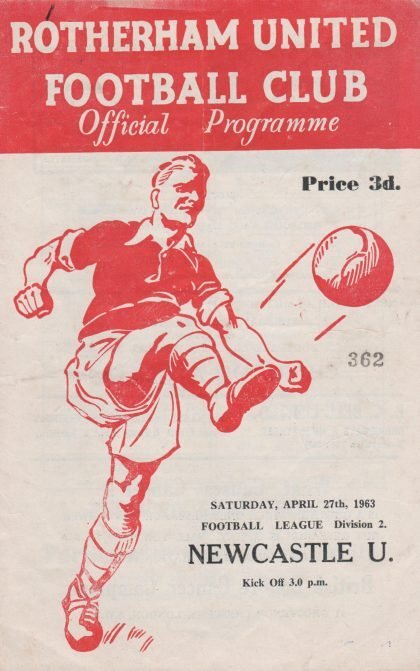 Rotherham United v Newcastle United 27-Apr-1963