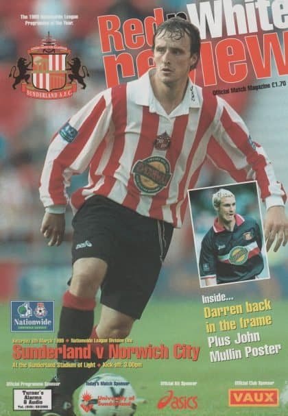 Sunderland v Norwich City 06-Mar-1999