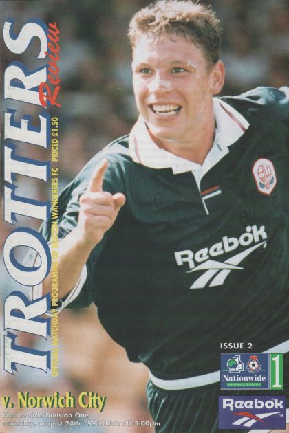 Bolton Wanderers v Norwich City  24-Aug-1996