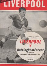 Liverpool v Nottingham Forest  14-Nov-1964