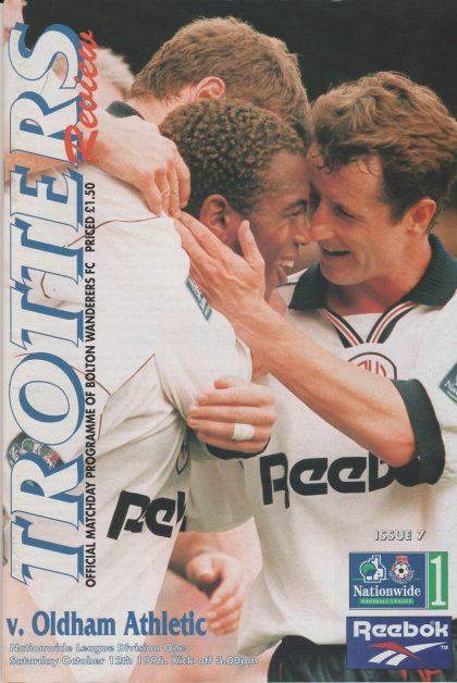 Bolton Wanderers v Oldham Athletic  12-Oct-1996