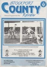 Stockport County v Leyton Orient  09-Jan-1988