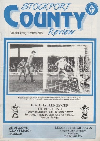 Stockport County v Leyton Orient  09-Jan-1988