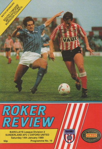 Sunderland v Oxford United 14-Jan-1989