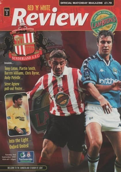 Sunderland v Oxford United 02-Sep-1997