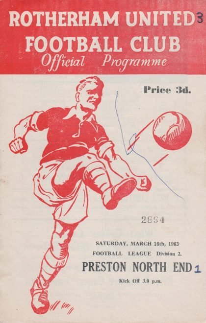 Rotherham United v Preston North End 16-Mar-1963