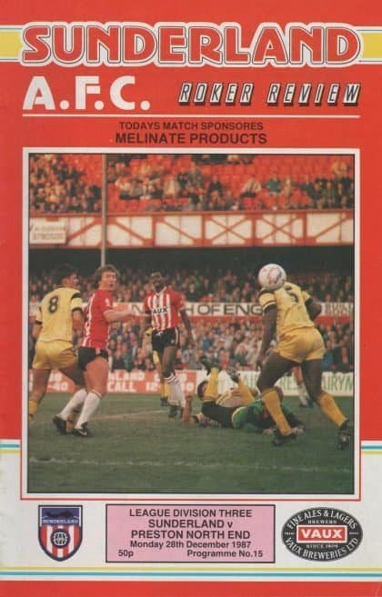 Sunderland v Preston North End  28-Dec-1987