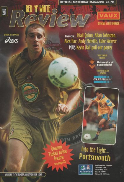 Sunderland v Portsmouth 21-Mar-1998
