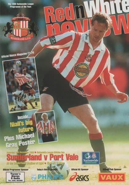 Sunderland v Port Vale 12-Dec-1998