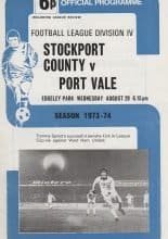 Stockport County v Port Vale  29-Aug-1973