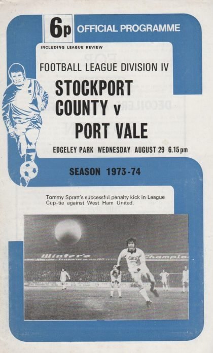 Stockport County v Port Vale  29-Aug-1973
