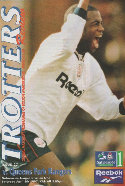 Bolton Wanderers v Queens Park Rangers  05-Apr-1997