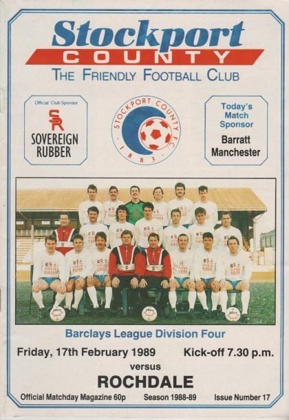 Stockport County v Rochdale 17-Feb-1989
