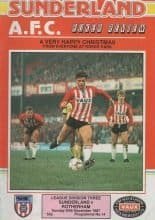 Sunderland v Rotherham United  20-Dec-1987