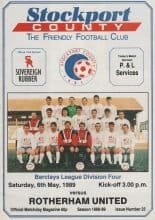Stockport County v Rotherham United  06-May-1989