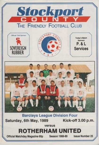 Stockport County v Rotherham United  06-May-1989