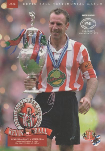 Sunderland v Sampdoria  31-Jul-1999