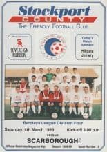 Stockport County v Scarborough 04-Mar-1989