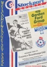 Stockport County v Scunthorpe United 11-May-1991