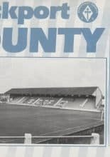 Stockport County v Scunthorpe United 13-Apr-1987