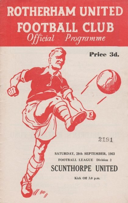 Rotherham United v Scunthorpe United 28-Sep-1963