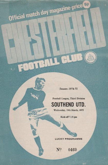 Chesterfield v Southend United 19-Mar-1975