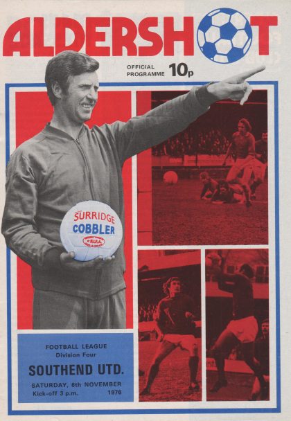 Aldershot v Southend United 06-Nov-1976