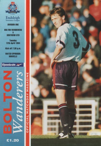 Bolton Wanderers v Southend United  12-Apr-1994