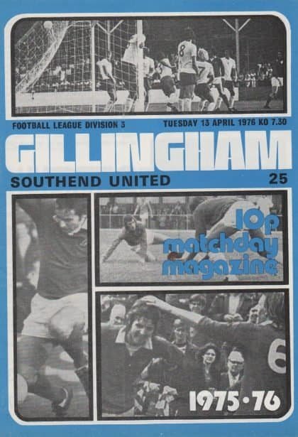 Gillingham v Southend United  13-Apr-1976