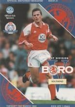 Middlesbrough v Southend United 15-Mar-1994