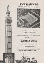 Grimsby Town v Southend United 18-Jan-1975