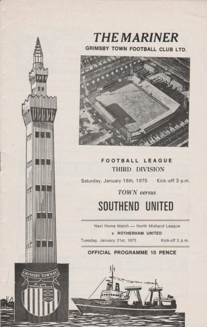 Grimsby Town v Southend United 18-Jan-1975