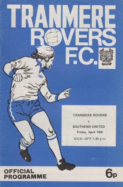 Tranmere Rovers v Southend United 18-Apr-1975