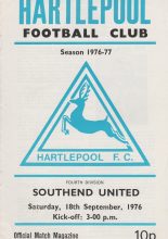 Hartlepool United v Southend United  18-Sep-1976