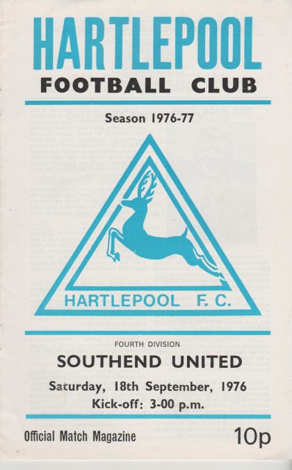 Hartlepool United v Southend United  18-Sep-1976