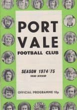Port Vale v Southend United 01-Apr-1975