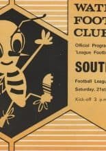 Watford v Southend United 21-Sep-1974